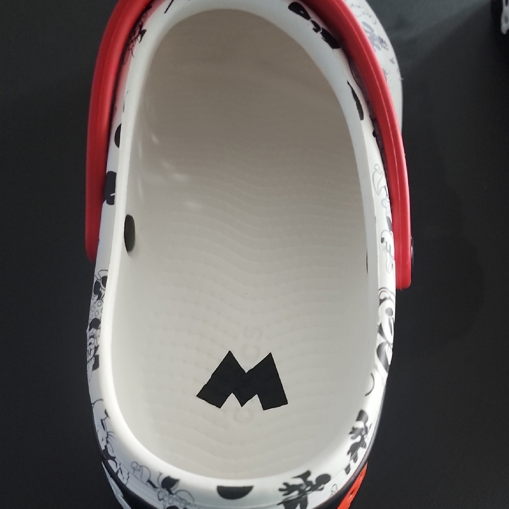 CROCS Mickey & Minnie Print Clog with Red Strap - Picture 2 of 9